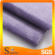 Tecido Jacquard veludo de algodão para vestuário (SRSC 305)